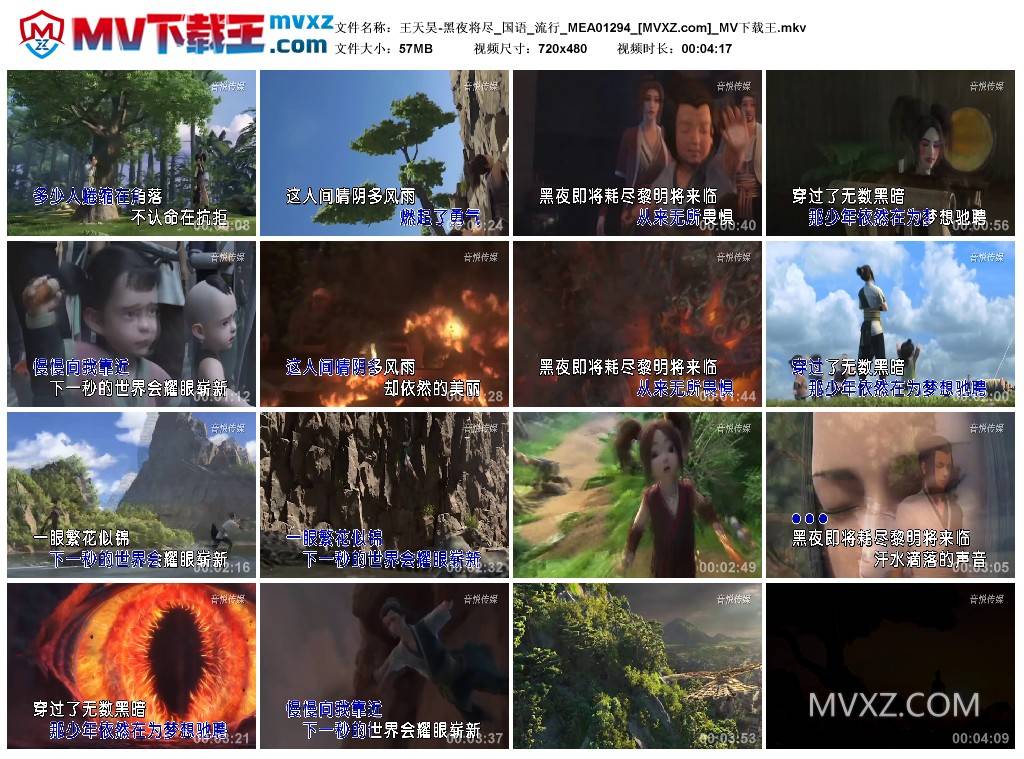 王天昊-黑夜将尽_国语_流行_MEA01294